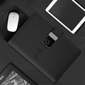 Custom Fingerprint Lock Diary 2024 New Arrivals Power Bank Wireless Charging <strong>Notebook</strong> with Writing Paper and Pen Gifts Notepad - Product Image 5