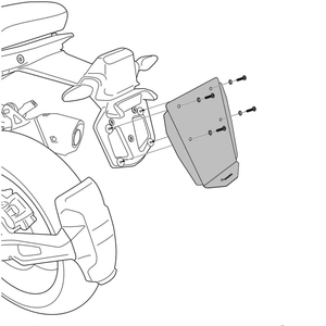 BMW R1300GS 2023 R 1300 GS R1300 GSアドベンチャー2024モーターサイクルリアスプラッシュガードナンバープレートナンバーホルダー新しい状態 - Product Image 5