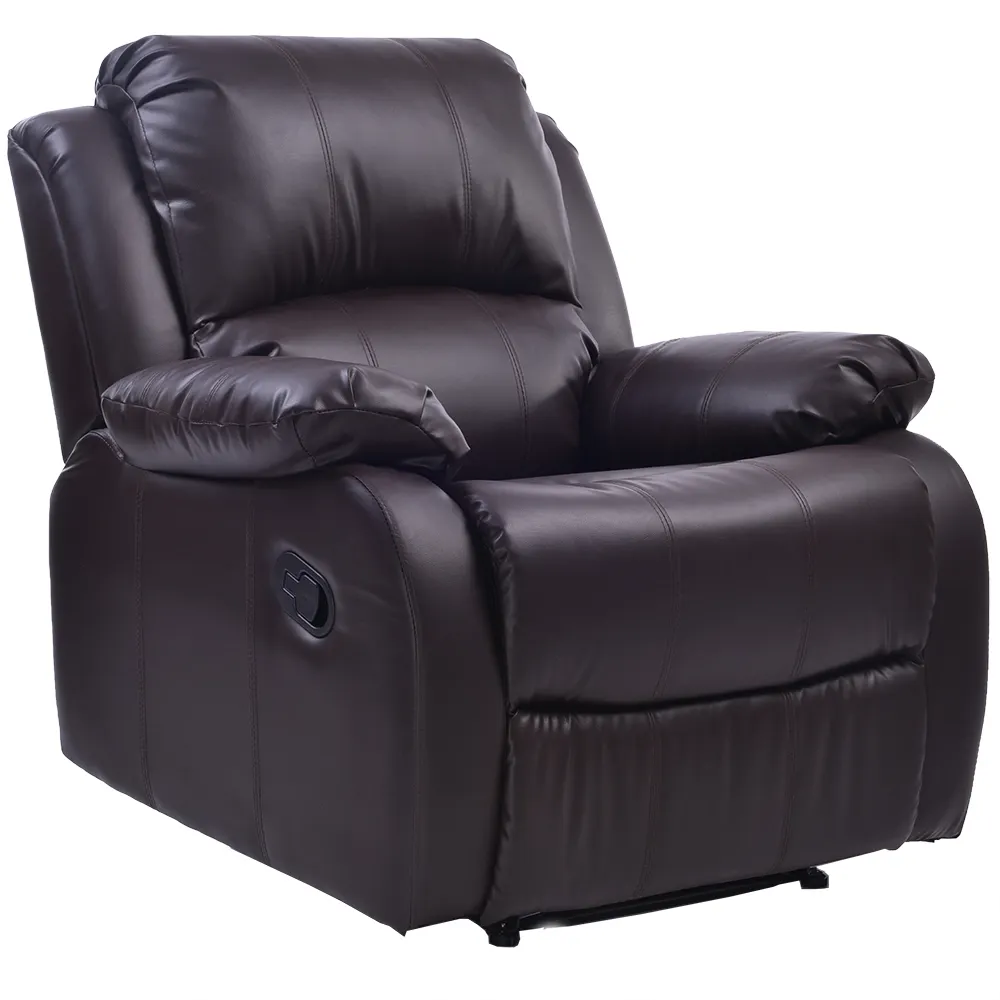 Padded Seat PU Leather Living Room Sofa Home Theater Seating Single Recliner Sofa Chair