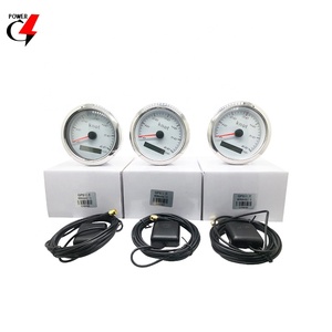 गर्म बिक्री जीपीएस गेज CX8044 NMEA 2000 85mm एनालॉग सफेद चेहरा और एलसीडी डिस्प्ले 60 गाँठ स्पीडोमीटर गेज के साथ जीपीएस सेंसर - Product Image 5