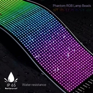Animazioni programmabili testo Graffiti DIY <span class=keywords><strong>Editor</strong></span> Bluetooth APP Display messaggio flessibile APP ride segno LED segni di luce per auto