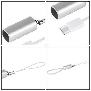 Cable de datos personalizado Mini tipo C portátil de metal suave tipo C a tipo C Cable de llavero de carga rápida para viajes - Product Image 5
