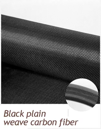 3-Black plain weave carbon fiber