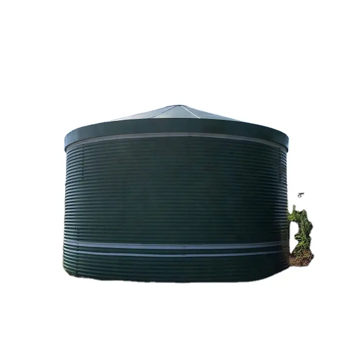 灌漑用丸型波形鋼亜鉛メッキタンク