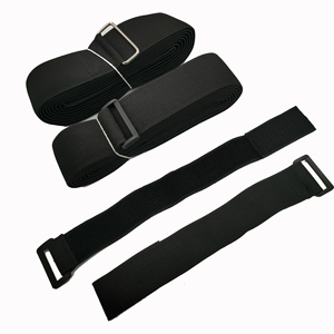 Factory Price 100% Nylon Stretch-Adjustable Elastic <strong>Hook</strong> <strong>and</strong> <strong>Loop</strong> <strong>Strap</strong> With Plastic Buckle for Wire Management - Product Image 1