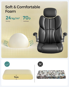 Anji Miễn phí giao hàng nhanh thái thoải mái ghế văn phòng có thể điều chỉnh chiều cao xoay Xoay công việc ghế máy tính với cánh tay gấp - Product Image 3