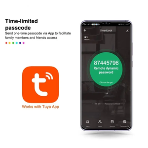Tuya Smart Digital Lock della porta con Password per impronte digitali per blocco Wireless App Nfc per interfono Video per sblocco remoto Multi-lingue - Product Image 4