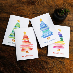 Toptan özelleştirilmiş tatil benzersiz tebrik kartları toplu noel kartı zarflar ile şenlikli tatil ruhu için setleri - Product Image 1