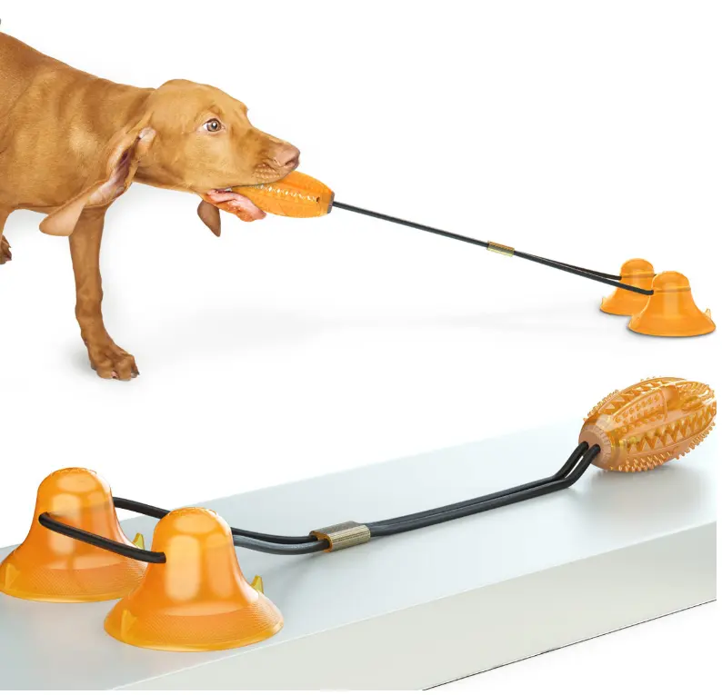 C & C Juguetes Para Perro Unzerstörbar Interaktive Gummi Hund Behandeln Ball Saugnapf hund spielzeug Hund Haustier Spielzeug pet smart spielzeug