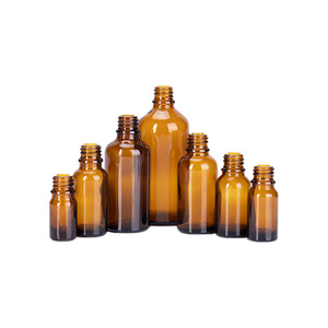 Venta al por mayor vacío 5ml 10ml 15ml 20ml 30ml 50ml 100ml Cuidado de la piel esencia botella de aceite esencial de vidrio negro con cuentagotas - Product Image 6
