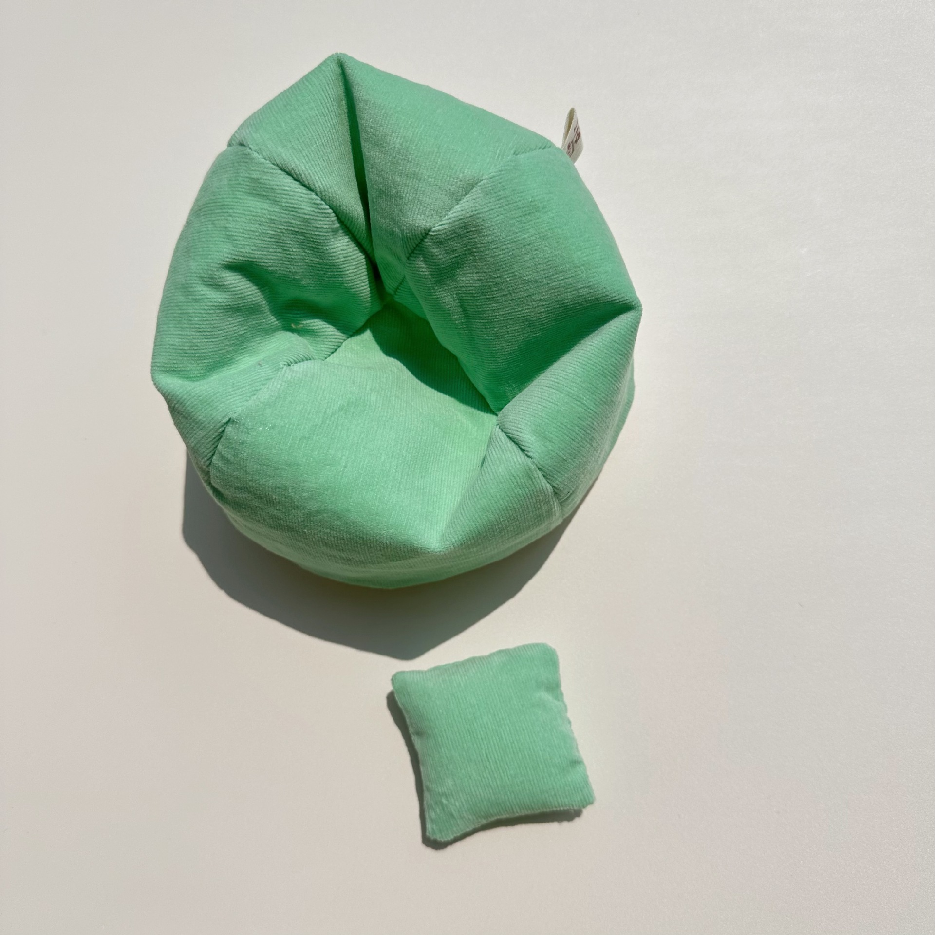 Canapé vert haricot - Accessoires Labubu 17 cm - Poupée non incluse