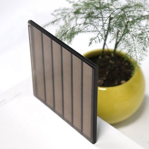 Modern tasarım özelleştirilmiş CNC gravür Broached V oluk ayna etkisi cam geri boyalı desenli bronz renkli ayna cam - Product Image 3