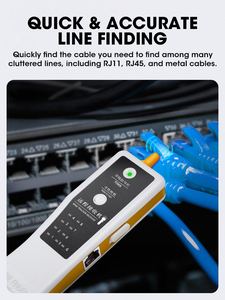 Newest <strong>Network</strong> Cable Tester Ethernet LAN Wire Finder Cable Tester Telephone Line Tracker Testers for RJ45 RJ11 Cat5 Cat6 UTP - Product Image 5