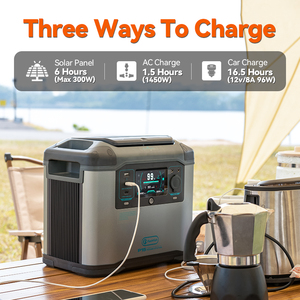 FlashFish 1.5kw 2kw 1500w 2000w Ibd Backup Charging Ac <strong>Input</strong> and <strong>Output</strong> on Wheels Portable Solar Energy Power Generator Station - Product Image 5
