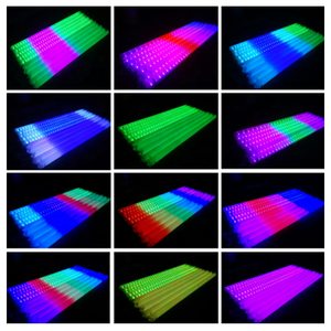 Açık noel renk değiştiren led rgb meteor ışık dmx 3d tüp - Product Image 4