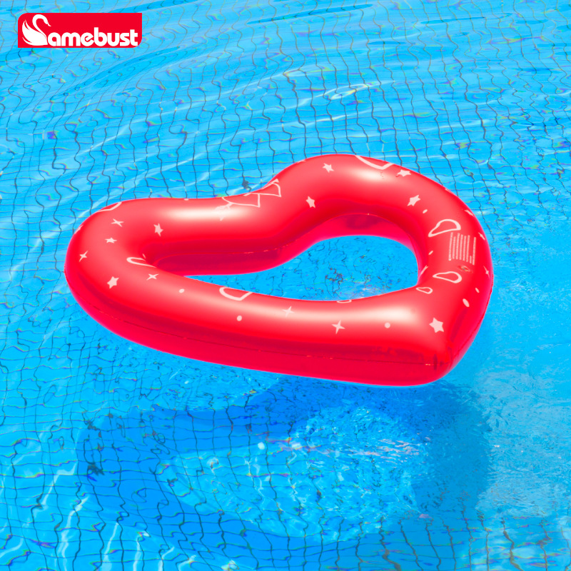 Single-heart swimming ring