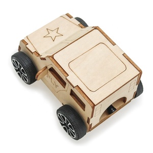 プルストリングカースクールテクノロジー手作りDIY科学実験楽しいゲームプルバックカー - Product Image 3