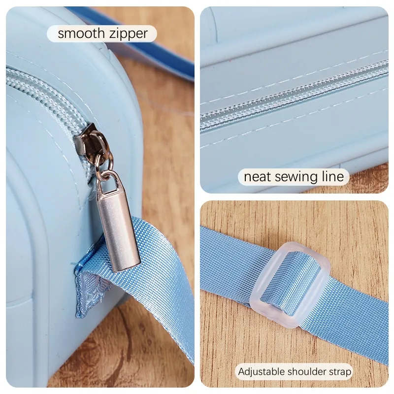 Custom Luxe Crossbody Sling Tassen Voor Vrouwen Kinderen Grote Capaciteit Waterdichte Siliconen Crossbody Tas