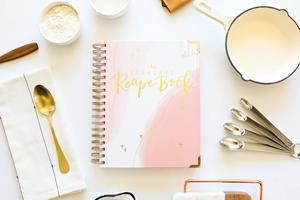 Cuaderno de recetas en blanco para escribir en tus propias recetas y crear tu propio libro de cocina, diario con espiral, edición prémium de tapa dura - Product Image 5