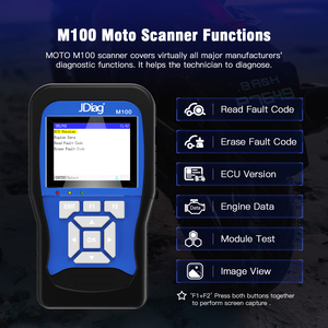 Moto tarayıcı Diag M100 OBD sürüm evrensel motosiklet teşhis aracı çift sistem analizörü pil test cihazı için kamyon - Product Image 5