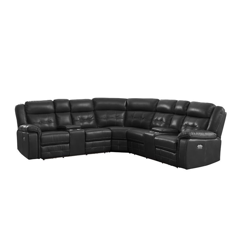 Top Quality Living Room Furnitures Leather Corner Recliner Sofa Cum Bed,Chinese Manufacturer Recliner Corner Sofa
