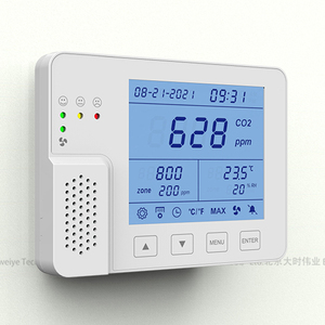 OEM aceitado CO2 monitor controlador grande exibição ar qualidade temperatura umidade controlador para o sistema IOT