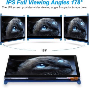 7 Zoll 1024x600 kapazitives Touchscreen-TFT-LCD-Anzeige modul für Raspberry Pi - Product Image 3