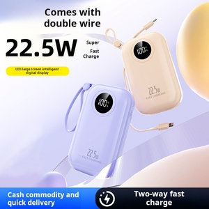 New Arrival Portable 10000mAh Bank Fast Charging 22.5W PD QC3.0 Digital Display <strong>Type</strong>-C <strong>Input</strong> Mobile <strong>Devices</strong> Includes Cable - Product Image 2