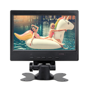 7インチIPSカーデスクトップディスプレイHD-MI VGA AV入力TFT液晶モニター (スピーカー付き) - Product Image 2