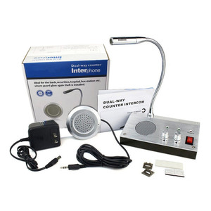 Sistema de intercomunicación de doble vía ZHUDELE para mostrador, intercomunicador de tienda pública, interfono de Audio, altavoz antiinterferencias