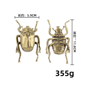 高品質のカブトムシ装飾セミセミ装飾品アンティーク真鍮像研究デスクトップ。 - Product Image 3