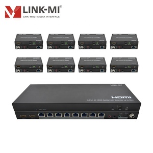4K HDMI 1x8 Splitter Extender 60m con HDCP2.2 Soporte HDMI Splitter Over Cat5e/6 con 8 salidas para distribución 4K