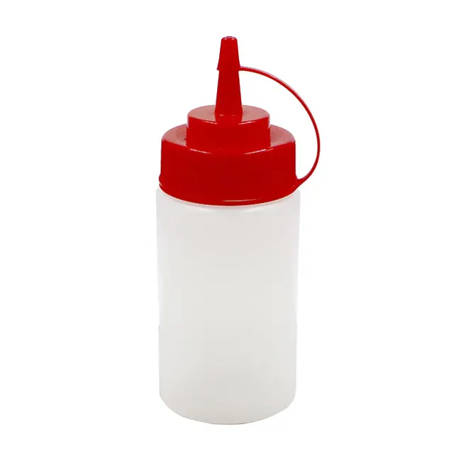 Dispensador de molho com boca larga, garrafa de plástico de 250ml, 8 oz para vestir de salada