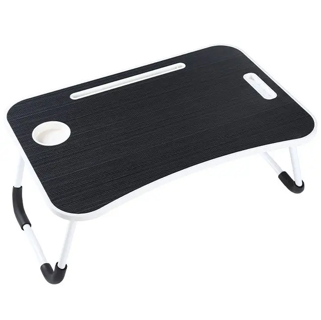 Оптовая продажа, популярный Деревянный Мини-складной столик с узором под заказ, удобный маленький столик с интерфейсом USB, слот для IPAD для карт