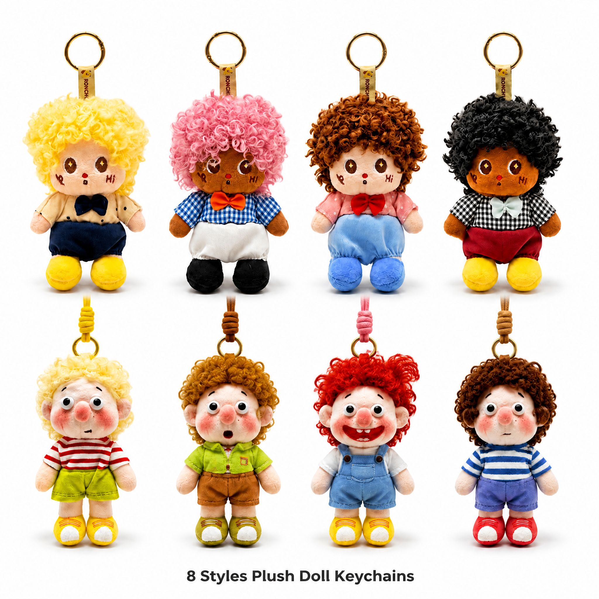 Portachiavi in peluche personalizzato