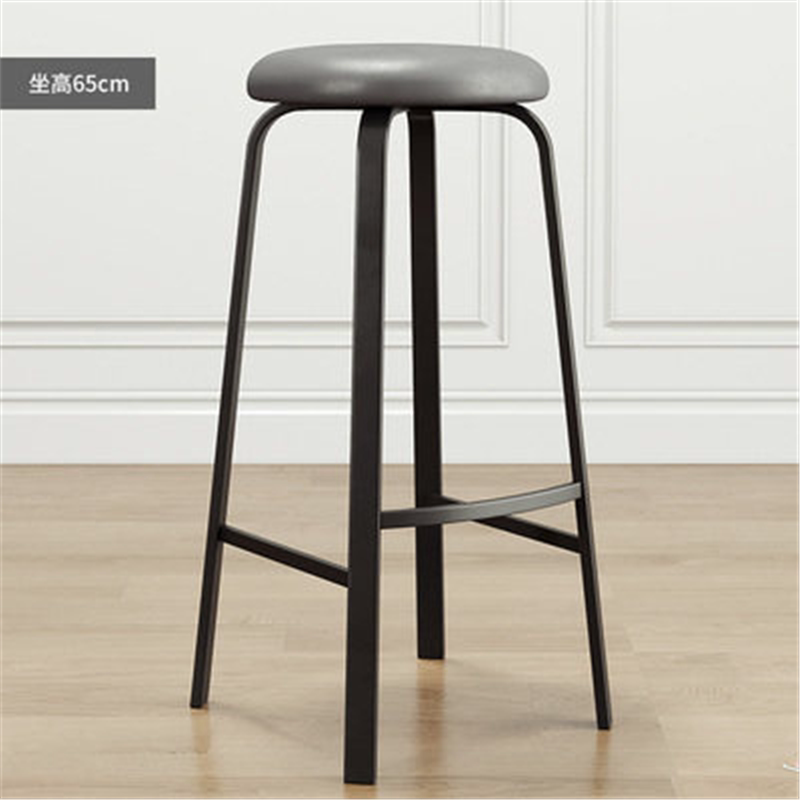 65 height-gray leather seat cushion