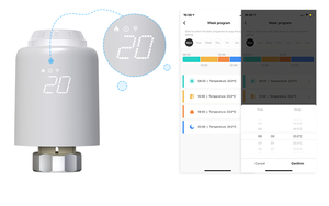 Светодиодный экран, сверхнизкая мощность, Zigbee, умное еженедельное программирование, беспроводной комнатный радиатор, термостатический клапан - Product Image 6
