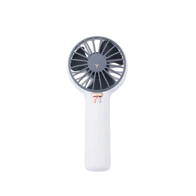 Temiz beyaz renk el küçük fan mini taşınabilir usb şarj yurt ofis taşınabilir dilsiz elektrikli fan