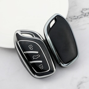 Gümüş kenar araba anahtarlık kapağı anahtarlık ile Roewe RX5 MG için Fit ZS GT GS 350 360 750 W5 sınıf aksesuarları TPU araba durumda kabuk - Product Image 3