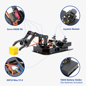 3-Achsen-ESP32-Roboterarm-Kit mit WiFi-APP-Joystick-Steuerung und für die Arduino-Codierung Freiheits grad Raum koordinaten funktion