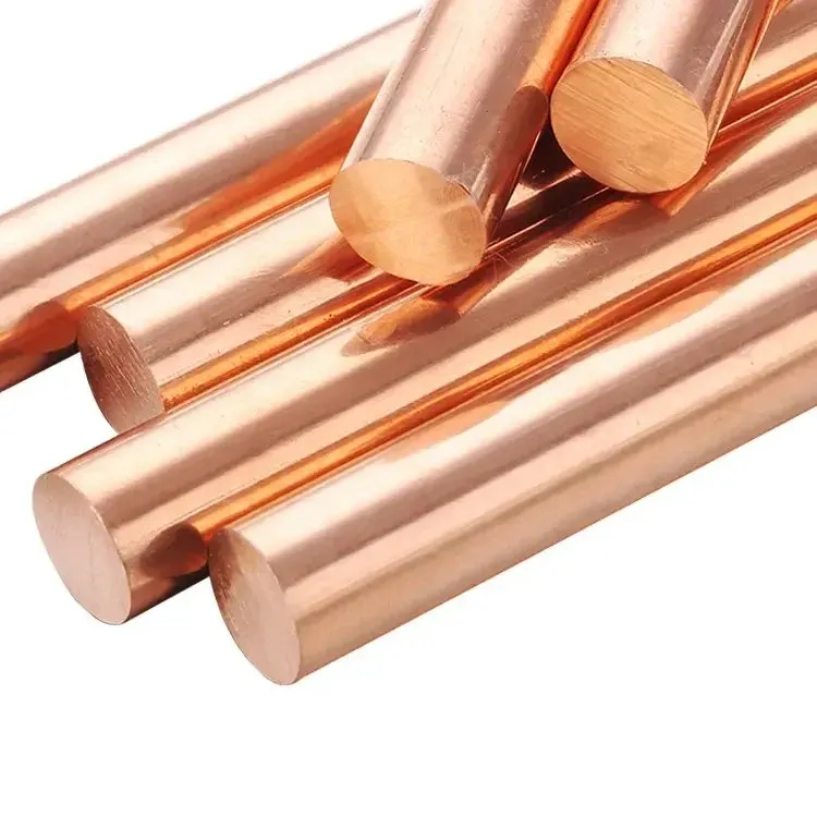 Varilla de metal de cobre puro 99.99% Barra de cobre de latón Barra redonda de latón de bronce sólido en stock