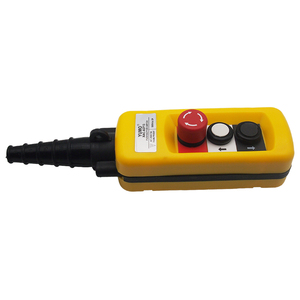 Interruttori a pulsante palmare a 3 fori XCD-61P scatola 1 riimpostazione rotatoria di arresto di emergenza 1 set di due manopole interbloccate automatiche - Product Image 3
