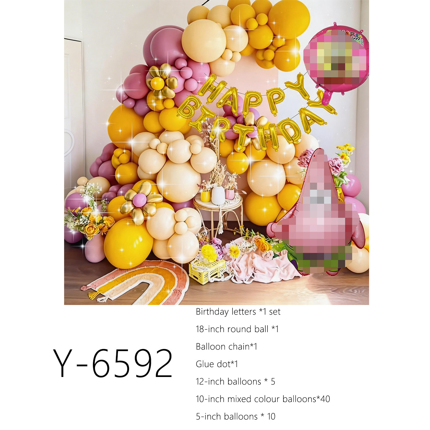 Jaune + violet + ton de peau --- Y-6592