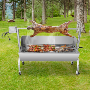 5 लोगों के लिए समायोज्य ऊंचाई के साथ भारी शुल्क 50 किलो 89 सेमी स्टेनलेस स्टील बारबेक्यू ग्रिल - Product Image 6