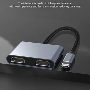 c型适配器USB C集线器到双高清电视4k双屏扩展，适用于笔记本电脑2合1 C型集线器 - Product Image 4