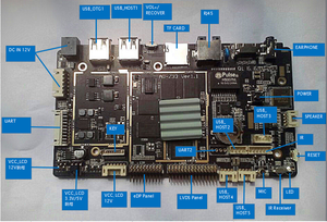 Placa base integrada Android RK3288 Industrial 2,2 GHz DDR3 2G/4G 1920x1080 Placa de sistema integrada GPIO de 20 pines