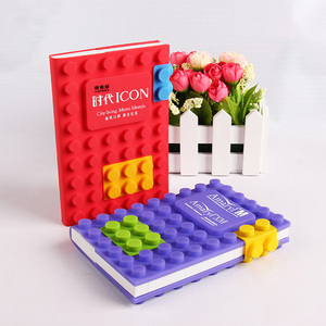 Bview Art Colorful Block Design A6 Tamaño Diario estacionario Diario de silicona Cuaderno con 100 hojas Páginas interiores - Product Image 2