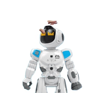 Fern gesteuertes Roboters pielzeug für Kinder, programmier bare RC-Smart-Roboter mit Musik demo und LED-Ausdrucks funktion - Product Image 4