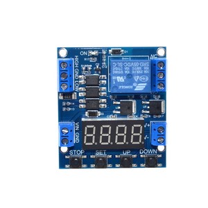 Display a LED 5V Timer di ritardo digitale modulo interruttore di controllo relè tensione rilevamento limite superiore e inferiore conteggio dei tempi del ciclo - Product Image 2