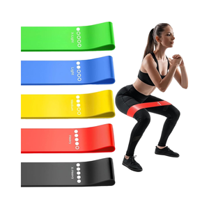 Juego de bandas de yoga y ejercicio personalizadas Látex de bucle elástico de cadera para hacer ejercicio - Product Image 1
